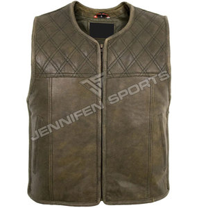 Fabricantes y Proveedores de Chalecos de Cuero para Motociclistas, Casuales, de Invierno, para Hombre, con Logotipo Personalizable, Resistentes al Viento, Hechos en Pakistán - Product Image 1