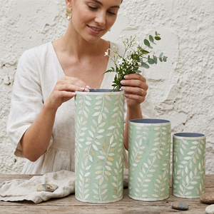 Vase à fleurs en os naturel 100% - Design créatif - Vases décoratifs pour mariage - Forme ronde - Pots à fleurs - Décoration d'intérieur - Product Image 1
