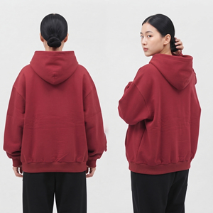 Sudadera con Capucha Oversize de Maternidad para Mujer, 100% Algodón Polar, Sudadera con Capucha para Lactancia con Hombros Caídos para Mujer - Product Image 2