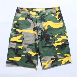 Shorts Cargo Homme 100% Coton, Couleur Unie, Décontracté, Multi-Poches, pour Randonnée et Activités de Plein Air – Fournisseur Direct Usine - Product Image 1