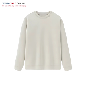 Pull-over en coton et polyester uni avec impression vierge brodée d'hiver avec logo personnalisé, vendeurs de chandails pour hommes - Product Image 1