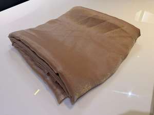 Saris en satin de polyester/nylon luxueux avec finition brillante, tissu tissé de poids moyen pour occasions spéciales - Product Image 6