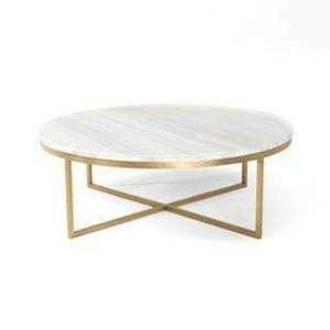 Modern Industrial & Vintage Living Room Furniture <b>Iron</b> Metal Gold Hot Selling Coffee <b>Table</b> with Marble Top - Product Image 5