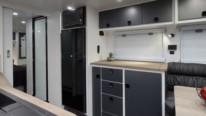 4x4 Off Road Lightweight Caravan Camper Travel <b>Trailer</b> RV Mobile Home with Kitchen Bathroom Sleeping Space for Camping Use - Product Image 5