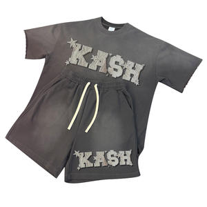 Conjunto de chándal de 2 piezas de forro polar técnico con capucha para hombre, informal, liso, personalizado, para otoño/invierno, de secado rápido, transpirable, al por mayor, resistente a ácidos. - Product Image 1