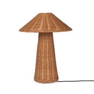 Rattan scallop edge table lamps indoor lighting <b>supplies</b> for home decor premium quality desk lamp - Product Image 2