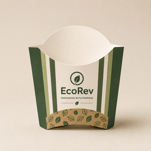 Wholesale Price <b>Biodegradable</b> Eco-Friendly Greaseproof Paper Custom Logo Take Away Potato Fish Chips French Fries Box <b>Packaging</b> - Product Image 3