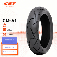 إطار دراجة نارية بدون أنبوب داخلي CST CM-A1 مقاس 110/80 R19 و 120/70 R19 بقطر 19 بوصة، إطار جديد بديل/للإصلاح