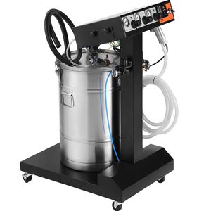 Sistema de Recubrimiento en Polvo con Salida Electrostática de 50 W y 100 KV, Kit con Tolva de Polvo de 50 L, 450 g por Minuto, para Maquinaria de Recubrimiento de Metales - Product Image 1