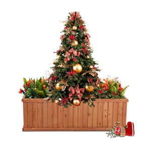 Premium Acacia Wood <b>Garden</b> Bed With Plastic Liner, Natural <b>Garden</b> Planter For Christmas <b>Tree</b> Christmas Decor From Vietnam - Product Image 1