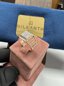 Gold Plated <b>Ring</b> <b>For</b> <b>Men</b> Luxury Synthetic Diamond IGI Certified E Color Round Brilliant Cut 10k 14k 18k Purity Gift - Product Image 6