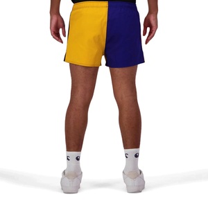 Shorts de sport pour homme en polyester bleu marine à séchage rapide, taille élastique, couleur unie, coupe classique, pour l'entraînement estival et la salle de sport - Product Image 6