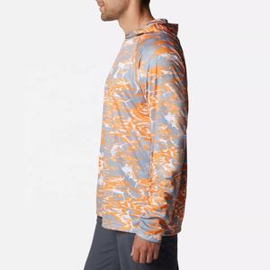 Sudadera con capucha de pesca de manga larga transpirable de talla grande UPF 50, poliéster de secado rápido, rendimiento mínimo de impresión por sublimación de Color - Product Image 2