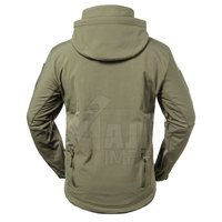 Veste tactique personnalisée d'hiver d'usine professionnelle hommes avec des lunettes de protection sur la veste tactique à capuche