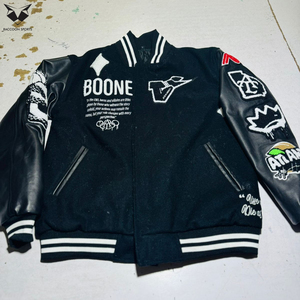 2026 Customized Made New Arrival OEM Street Wear Eco-Friendly Wool & PU Leather College Letterman Baseball Varsity <b>Jacket</b> - Product Image 2