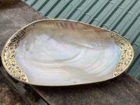 Ensemble de service de caviar de luxe nature du Vietnam plateau en nacre Boho de nacre de HNH Craft