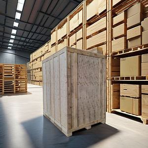 Wholesale Wooden Collapsible <b>Crate</b> OEM/ODM European Standard Custom Wooden <b>Storage</b> Vault Made in Vietnam - Product Image 1