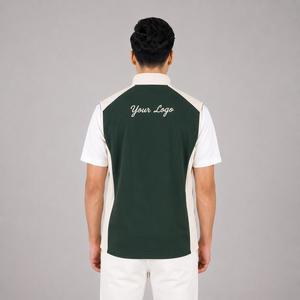 Débardeur de golf sans manches à col zippé pour homme, séchage rapide, respirant, personnalisable avec logo, vêtement de sport - Product Image 2