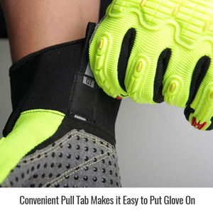 Gants de sécurité en cuir synthétique de haute qualité, travail mécanique, durables, résistants à l'abrasion, protection personnelle, gants industriels - Product Image 6