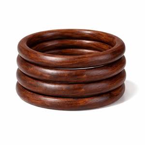 Elegantes Brazaletes de Madera para Chicas, Joyería Ecológica Hecha a Mano para Moda Moderna y Tradicional - Product Image 4