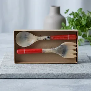 Elegant Resin <b>Salad</b> <b>Tools</b> Server Set Modern Design Eco-Friendly Dishwasher Safe Flatware Cutlery Set High Quality Kitchen - Product Image 5