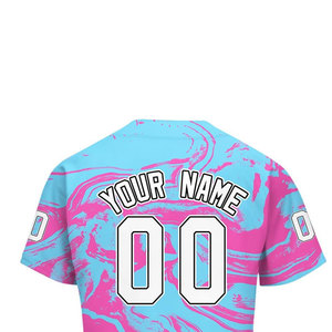 Último Diseño de Camiseta de Béisbol para Hombre a Precio Económico, Color Sólido, Talla Personalizada, Camiseta de Béisbol Sublimada, Uniformes - Product Image 4