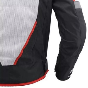 เสื้อแจ็คเก็ตมอเตอร์ไซค์แขนยาวสำหรับผู้ชาย Sapro ดีไซน์สีตัดกัน ระบายอากาศได้ดี สีเทา ดำ แดง ใส่ได้ทุกฤดู - Product Image 5