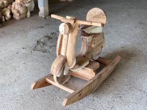 Sculpture en bois massif Moto Thaïlande - Product Image 2