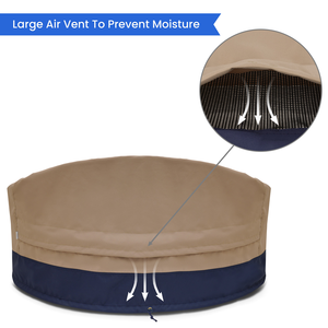 Chaise longue ronde d'extérieur au design moderne OEM/ODM avec auvent, en tissu Oxford 600D robuste résistant aux UV, garantie 1 an - Product Image 3