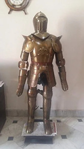 Statue de chevalier en armure médiévale, figurine en métal couleur argent, décoration à poser, prix direct usine, vente en gros à bas prix - Product Image 5