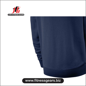 เสื้อสเวตเชิ้ตผู้ชายแบบสวมหัวรุ่นใหม่ล่าสุด ผ้าฟลีซคอตตอน 100% สีพื้น สวมใส่สบาย ระบายอากาศได้ดี เป็นมิตรต่อสิ่งแวดล้อม สามารถสั่งทำลายพิมพ์ด้านหน้าได้ - Product Image 3