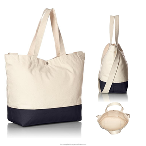Manufacturer Custom Eco-Friendly Cotton <b>Canvas</b> <b>Tote</b> Bag Reusable with Pocket Custom Logo for Daily Use Shopping, Promotion - Product Image 2