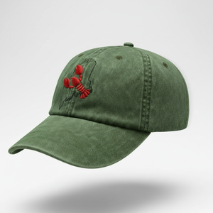 Casquette de baseball en coton personnalisée avec broderie homard, motif de l'état du Maine, style vintage délavé, casquette de papa, casquette OEM - Product Image 5