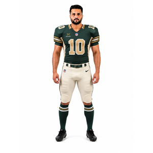 Conjunto de Uniforme de Fútbol Americano Retro Elite Personalizable, Malla de Poliéster, Talla XL para Equipos Masculinos, Jersey y Pantalones Personalizados - Product Image 1