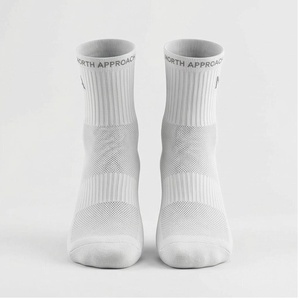 NORTH APPROACH Chaussettes courtes blanches respirantes pour la course à pied pour adultes, saison estivale - Product Image 1