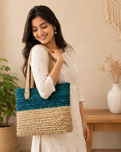 Bolso Tote Tejido a Mano para Mujer, Bolso de Hombro de Paja Ecológico y Elegante, Bolso de Moda - Product Image 3