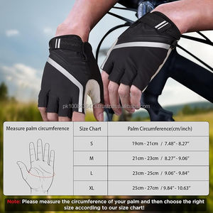 Guantes de bicicleta transpirables antideslizantes para hombre y mujer, tiras reflectantes, acceso a pantalla táctil, LICRA transpirable a prueba de viento para verano - Product Image 6