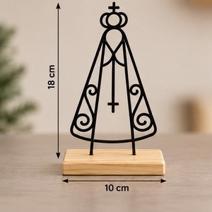 AK Brass Standard Metal Unique Design Christmas Decor Black Finished With Wood Base For Tableware Showpiece / Christmas Decor - Product Image 5