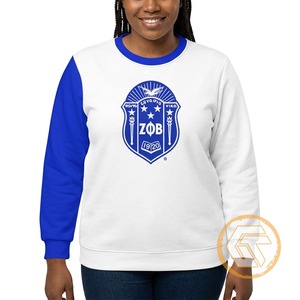 เสื้อสเวตเชิ้ตคอกลมปักลาย Zeta Phi Beta สำหรับผู้หญิง ดีไซน์ล่าสุดสำหรับฤดูหนาว ผลิตตามสั่งขายส่ง เสื้อผ้าชมรม ทำจากผ้าฝ้ายด้านหน้า - Product Image 4