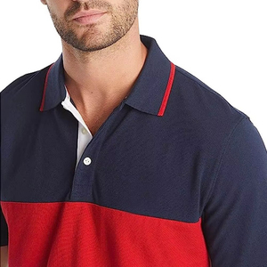 Polos de Color Sólido Personalizables en Stock, Elegantes, Transpirables, de Tela de Algodón, Manga Corta para Verano - Product Image 6