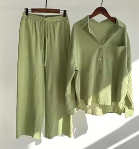 High Waist Shirt and Above Knee Pants <b>Set</b> Women's Plus Size Loose Fit Casual Co-Ord - Product Image 2