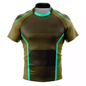 Nouveaux ensembles de maillots de rugby personnalisables en gros, sublimation personnalisée, respirant, séchage rapide, antibactérien, polyester, logo, nom - Product Image 2