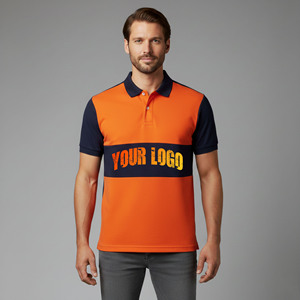 Chemise Homme 100% Coton Haute Qualité avec Logo Personnalisé par Transfert Thermique, Tissu Tricoté Respirant à Séchage Rapide, Couleur Unie, Style Décontracté Streetwear - Product Image 1