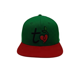 Embroidery Custom Logo 6-Panel Waterproof Canvas Baseball <b>Caps</b> Two Tone Colors <b>Flat</b> Brim Snapback Wholesale Branded Sport <b>Caps</b> - Product Image 2