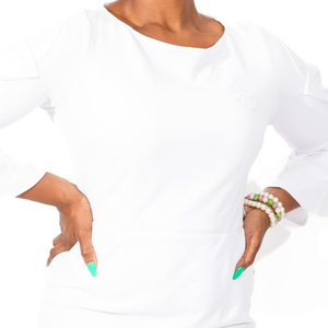 <b>White</b> Bell Sleeve <b>Dress</b> <b>for</b> <b>Women</b> Elegant Flared Cuff <b>Long</b> Sleeve Casual Party Outfit Stylish Feminine Fashion Custom Design - Product Image 6
