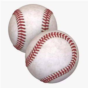 Ballon de baseball de taille standard et ballon de baseball recouvert de cuir, prix de gros, couleur blanche, divertissement sportif, ballon de baseball pour adultes - Product Image 1