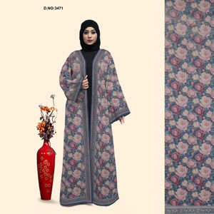 Abaya de Chifón de Primera Calidad, Manga Larga, Recta, para Oficina y Fiestas, Vestido Maxi Moderno y Elegante para Mujer - Product Image 1
