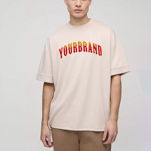 T-shirt noir en coton 100% de haute qualité, style hip-hop, écologique, avec logo personnalisé, pour hommes, décontracté, uni, pour la salle de sport - Product Image 4