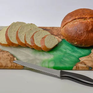 Tablero Rectangular de Resina con Diseño Floral Art Deco de Emerald River, Decoración para Bodas, Patrón de Plantas, Multifuncional, Paquete Individual - Product Image 1