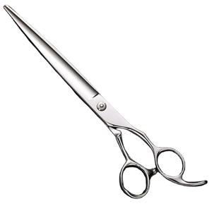 Ciseaux plats de coiffeur professionnels 7 pouces 9CR avec poignée en céramique lame en acier inoxydable personnalisable pointe pointue - Product Image 1